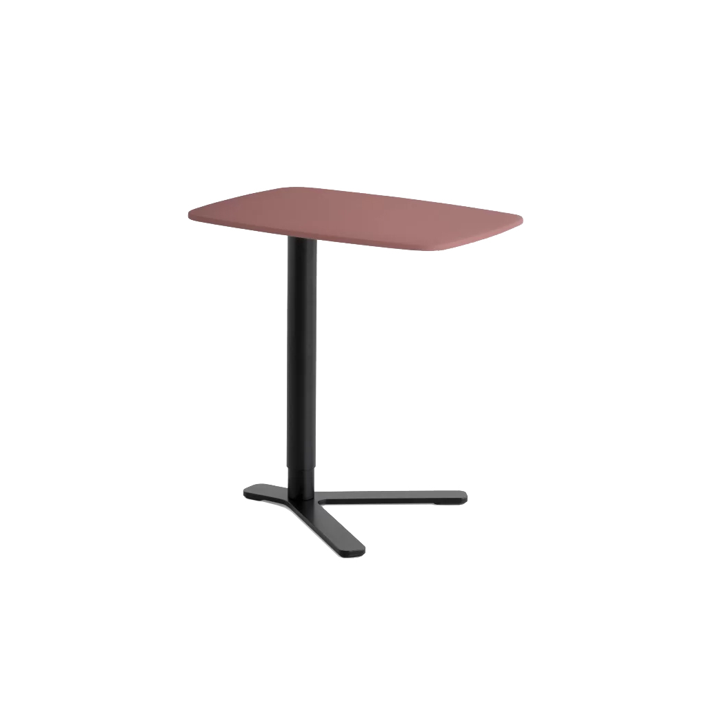 YO T80 sivupöytä kork.säädöllä, pyöristetyt kulmat