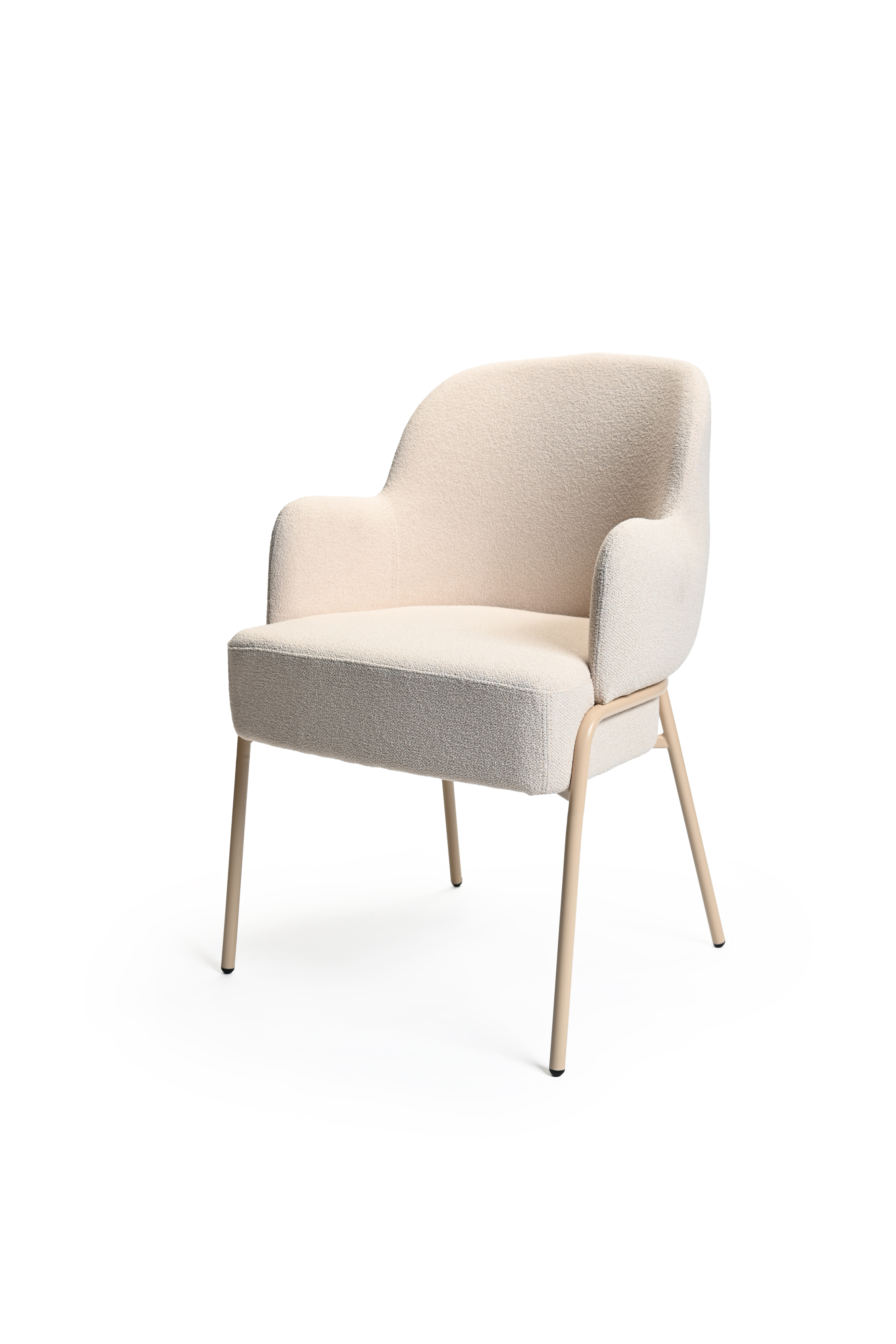 Adele tuoli käsinojin, sileä selkänoja