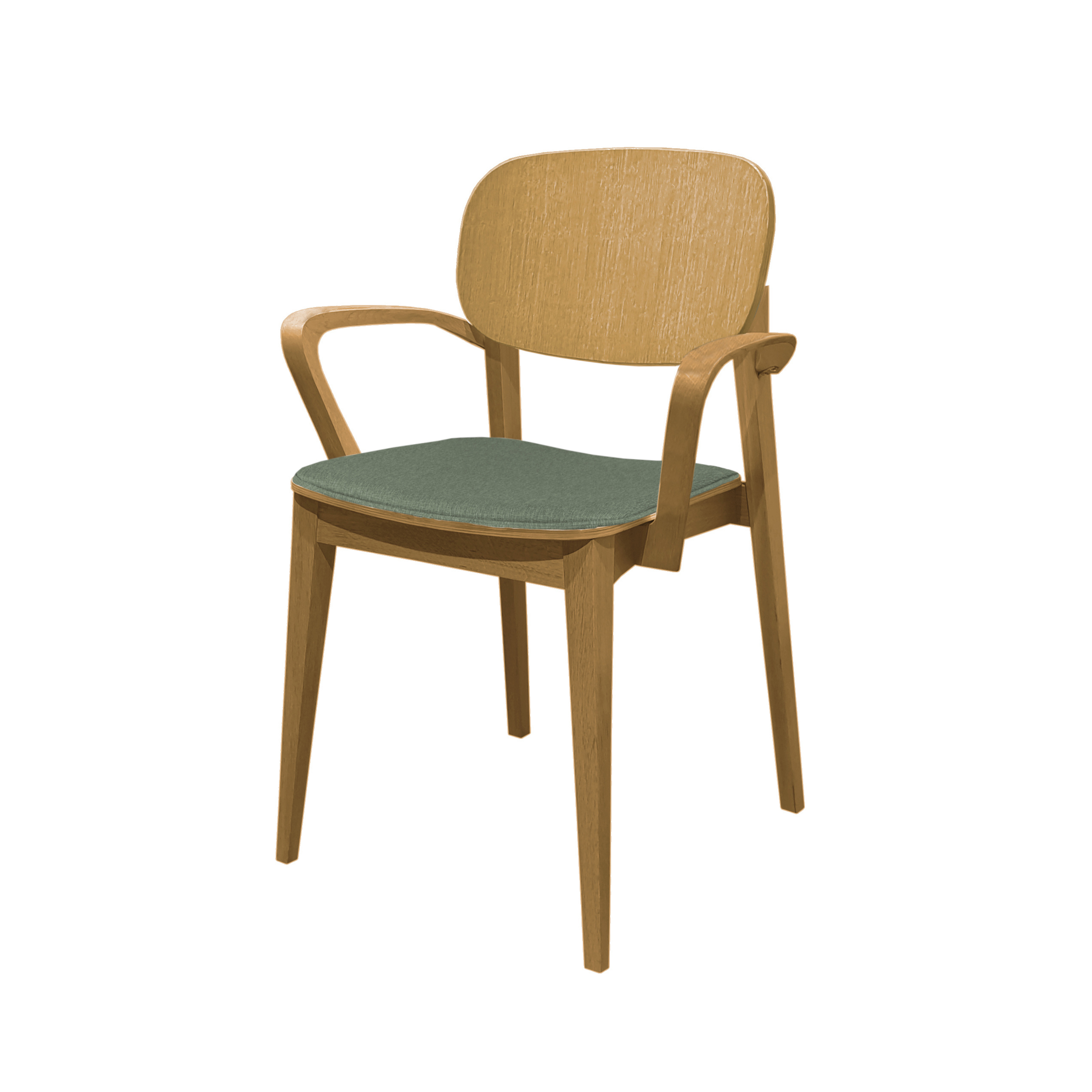 Allegra B tuoli, verhoiltu istuin